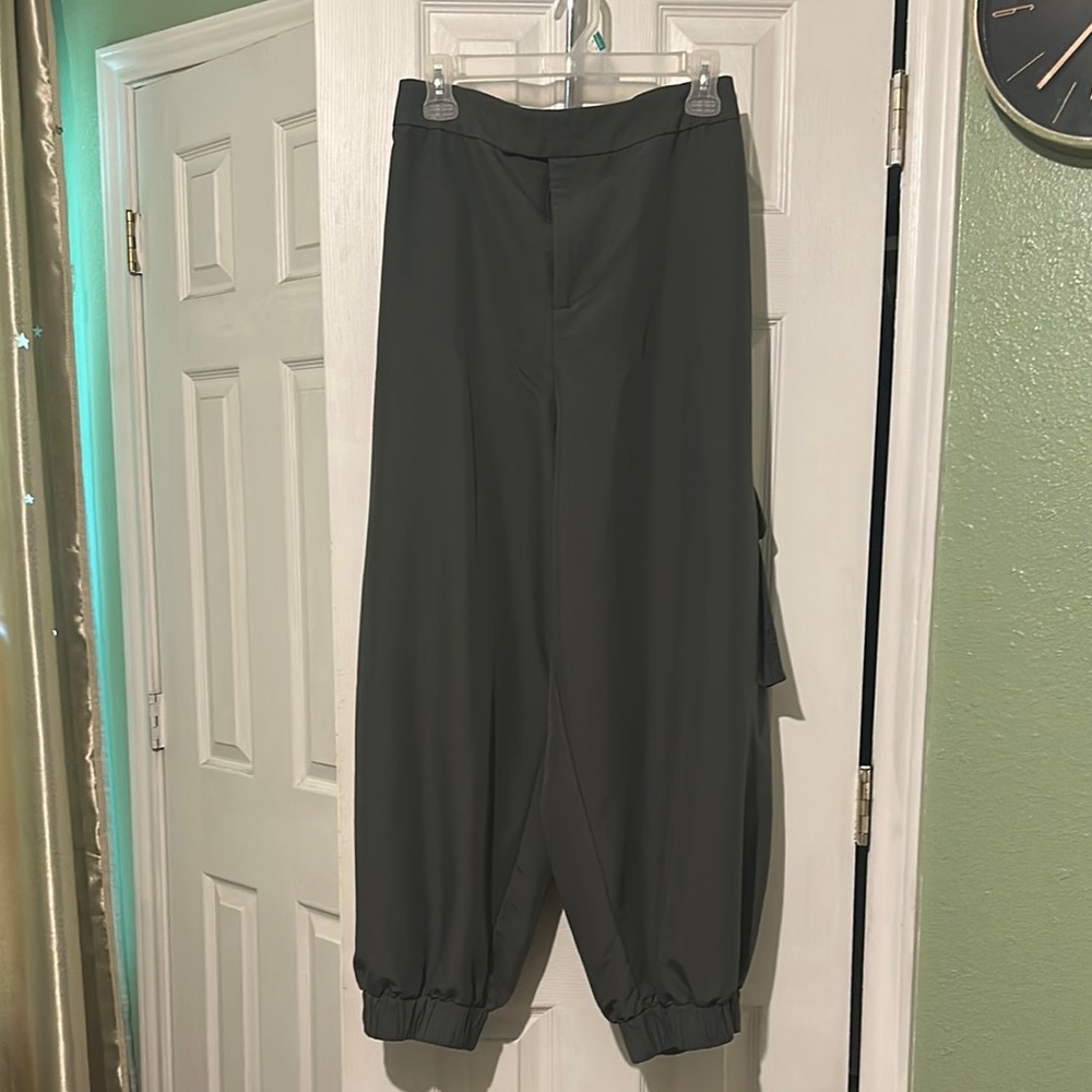 Eloquii Dark Green Track Pants